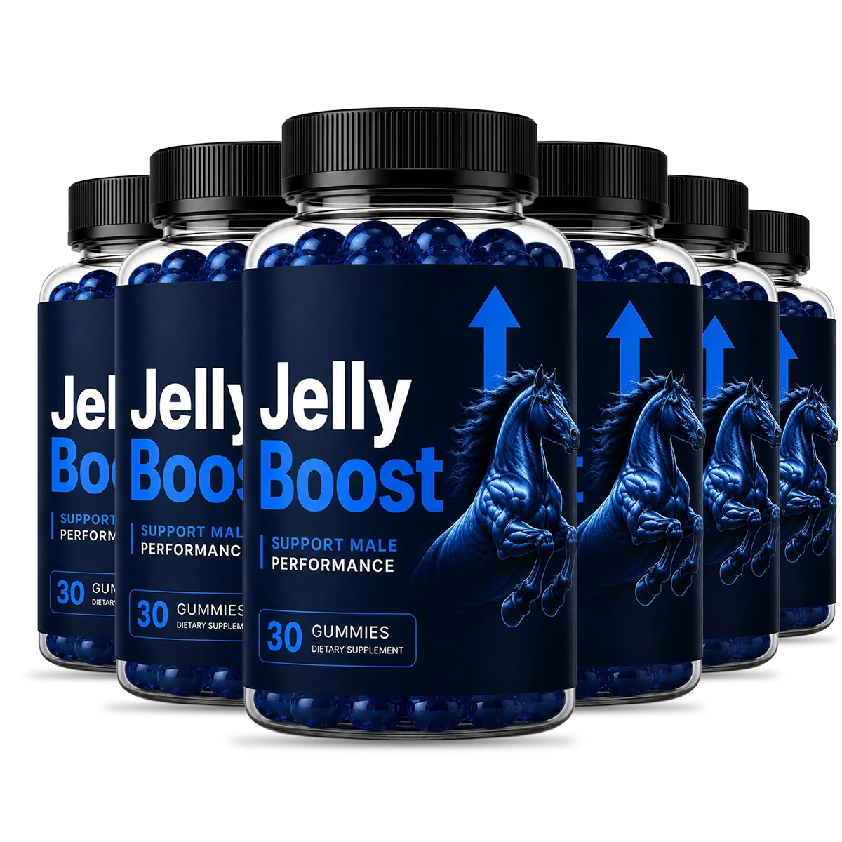 JellyBoost 6 bottle package — official male performance gummies